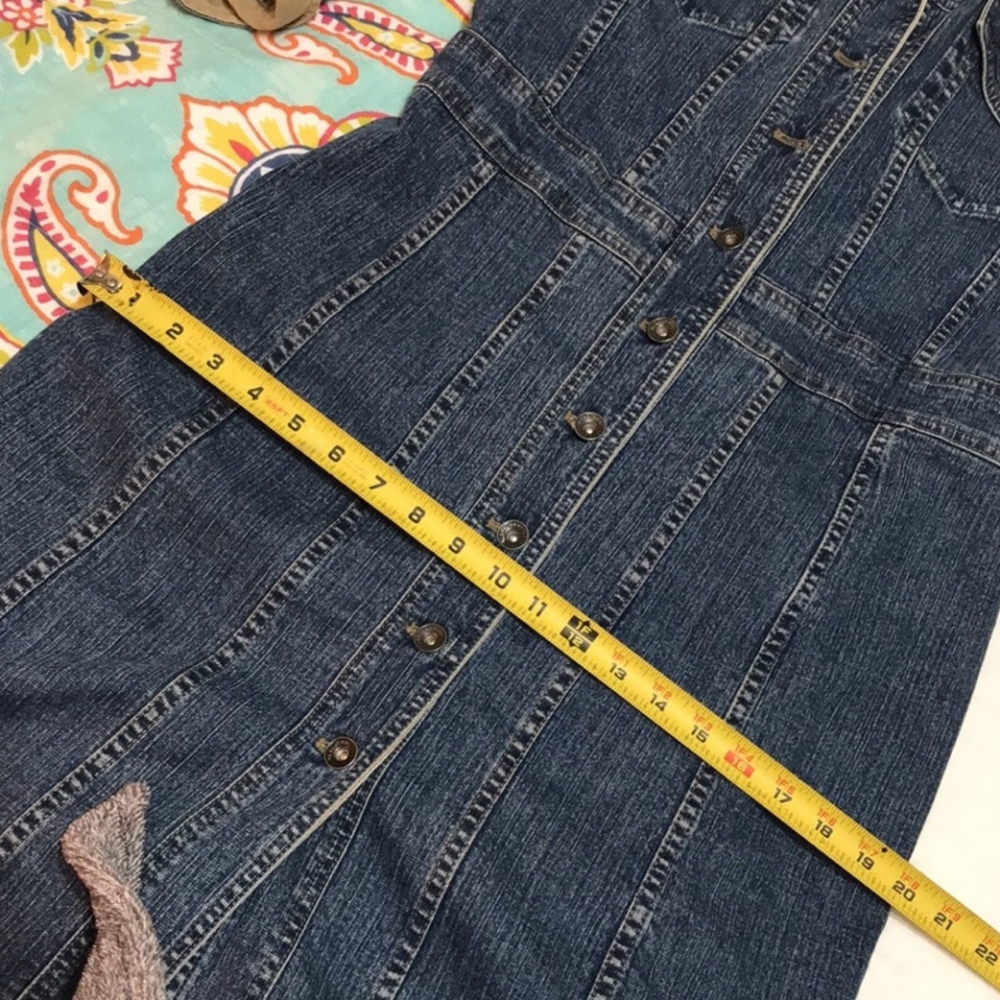 👗 DKNY Blue Denim Dress 👗 - Picture 8 of 9